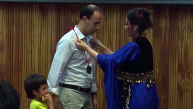 Kürt profesöre 'Altın Halk Ödülü' verildi