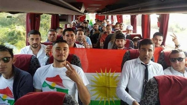 Trabzon'da lince uğrayan Kürdistanlılardan bayraklı paylaşım