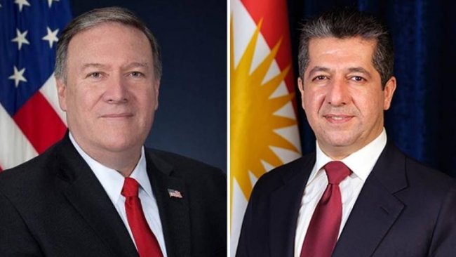 Pompeo'dan Mesrur Barzani'ye: Kürdistan Hükümeti'ni desteklliyoruz