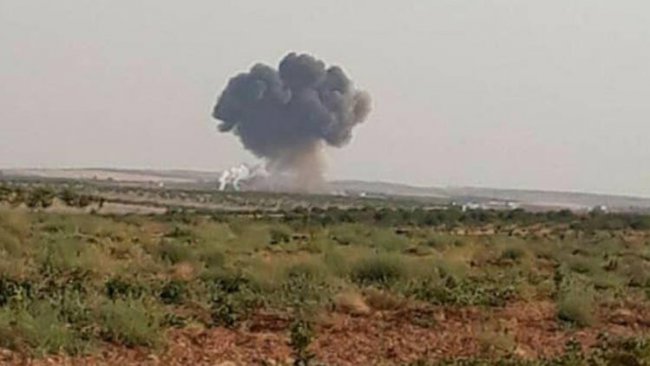İdlib'te Suriye ordusuna ait savaş uçağı düştü