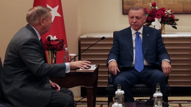 Erdoğan ve Graham, Suriye ve F-35'i görüştü