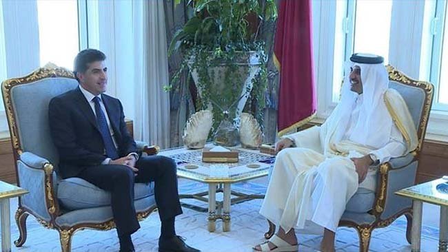 Başkan Neçirvan Barzani ile Katar Emiri önemli konuları görüştü
