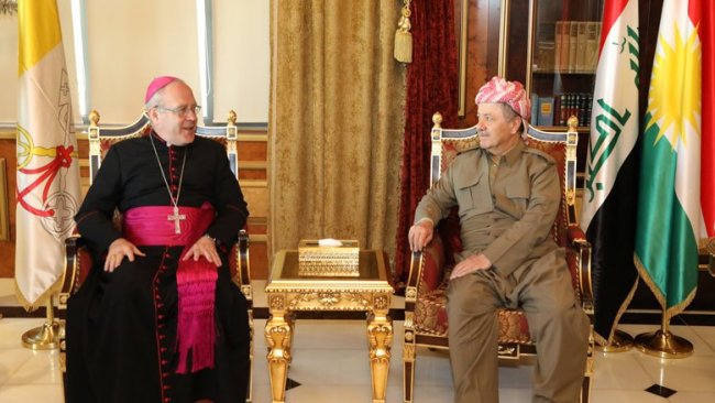 Vatikan Büyükelçisi'den Başkan Barzani ve Peşmerge'ye teşekkür