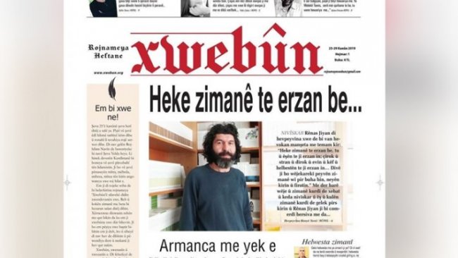 Kürtçe gazete ‘Xwebûn’ çıktı