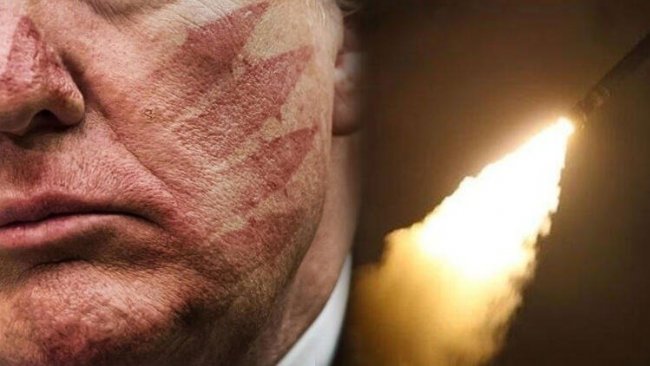 Hamaney'den şaşkınlık yaratan paylaşım: Trump'ın yüzünde tokat izleri