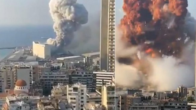Lübnan’ın başkenti Beyrut'ta büyük patlama!