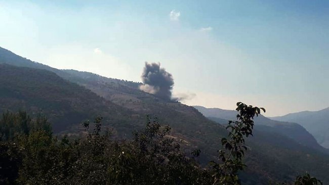 Türk savaş uçakları Duhok'ta 3 bölgeyi bombaladı