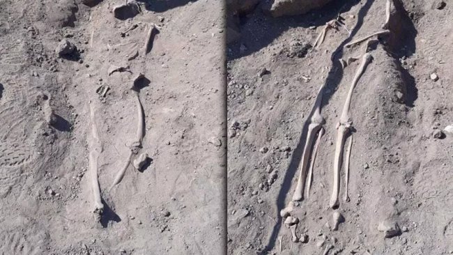 ﻿Diyarbakır surlarında insan kemikleri bulundu