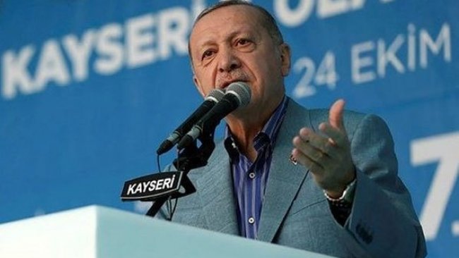 Erdoğan: 'Suriye'nin Irak sınırında terör devleti kurma gayreti var'