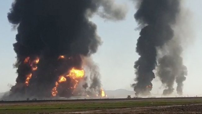 İran sınırında patlama: 500'den fazla araç küle döndü!