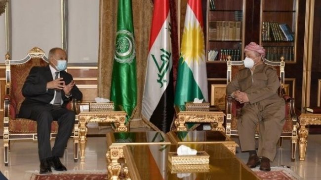 Başkan Barzani, Arap Birliği Genel Sekreteri Ebu Gayt ile bir araya geldi