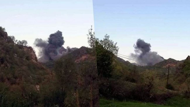 TSK Dinarte sınırlarını bombaladı