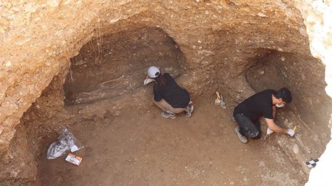 Kürt ilinde 1500 yıllık oda mezar bulundu
