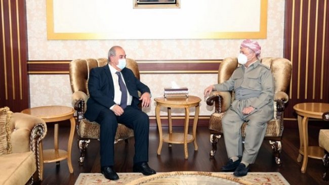 Başkan Barzani, Vataniyye İttifakı lideri Allavi ile bir araya geldi