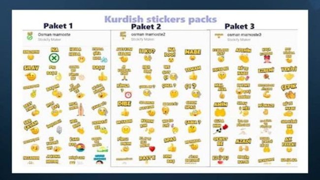 WhatsApp için ilk kez Kürtçe stickerlar hazırlandı