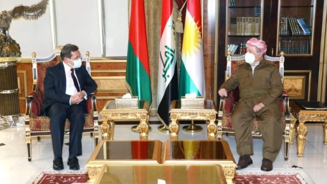 Başkan Barzani, Belarus'un Bağdat Büyükelçisi'ni kabul etti