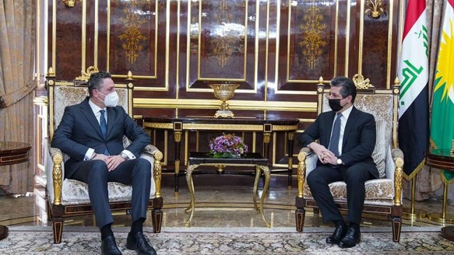 Başbakan Barzani, İtalya’nın Erbil Başkonsolosu’nu kabul etti