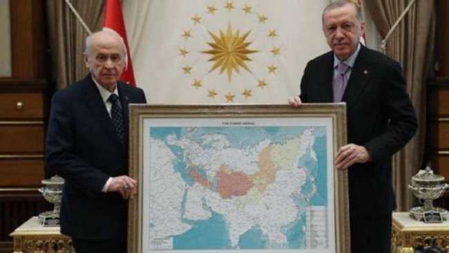 Bahçeli’nin Erdoğan’a verdiği “Türk dünyası haritası”yla ilgili Kremlin’den açıklama
