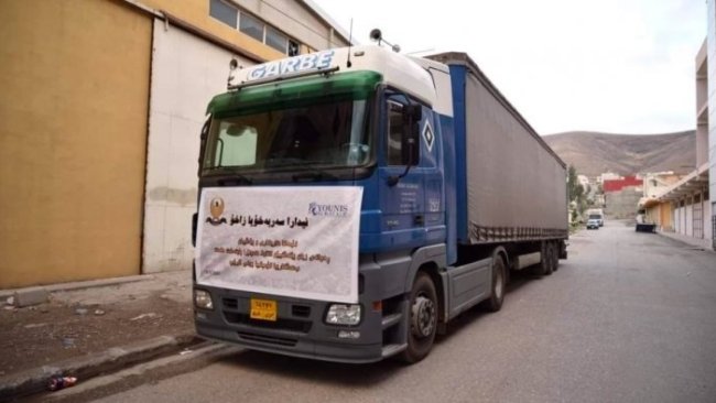Zaxo'dan Erbil’deki selzedeler için yardım konvoyu