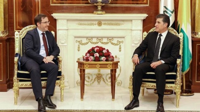 Neçirvan Barzani İngiliz Büyükelçisi ve beraberindeki heyeti ağırladı