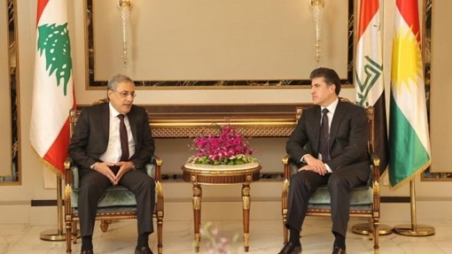 Neçirvan Barzani ve Lübnan Adalet Bakanı arasında görüşme