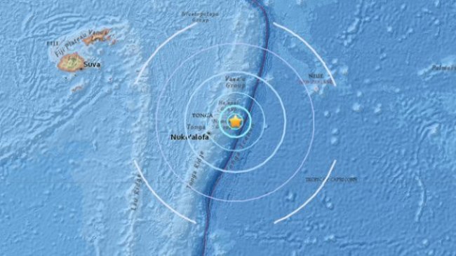 Yanardağ felaketinin vurduğu Tonga'da 6.2 şiddetinde deprem