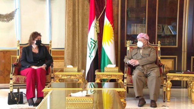 Başkan Barzani ile AB temsilcisi Marie Paret arasında görüşme