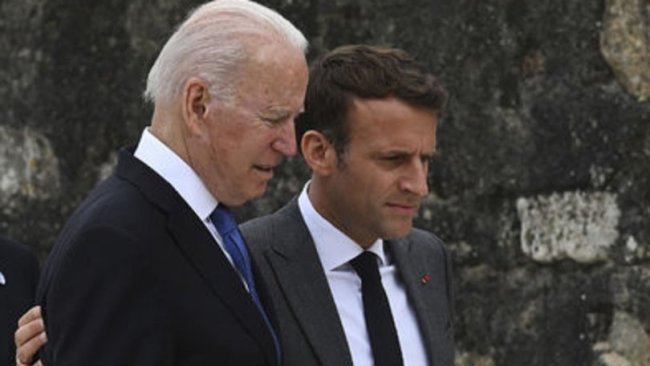 Biden ile Macron, Ukrayna krizini görüştü