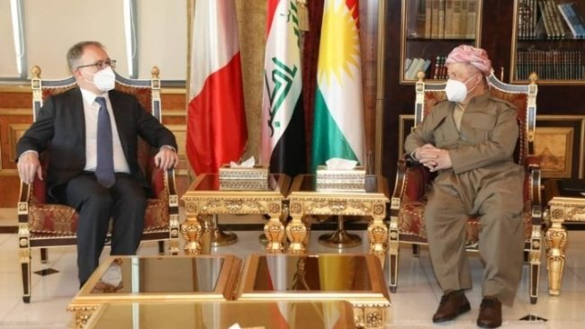 Başkan Barzani, İtalya’nın Bağdat Büyükelçisi Maurizio Greganti'yi kabul etti