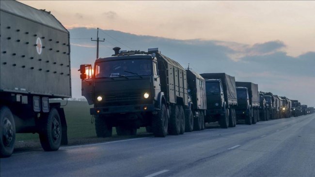 60 km uzunluğundaki Rus askeri konvoyu Kiev’e yaklaşıyor