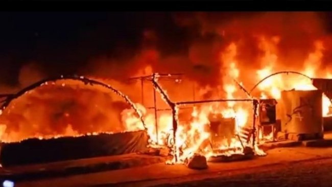 Zaho’da sığınmacı kampında yangın çıktı