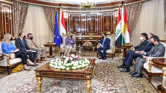 Başbakan Barzani, üst düzey Hollandalı heyeti kabul etti