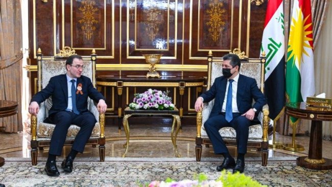 Başbakan Mesrur Barzani ile Rusya büyükelçisi  Ukrayna'yı görüştü