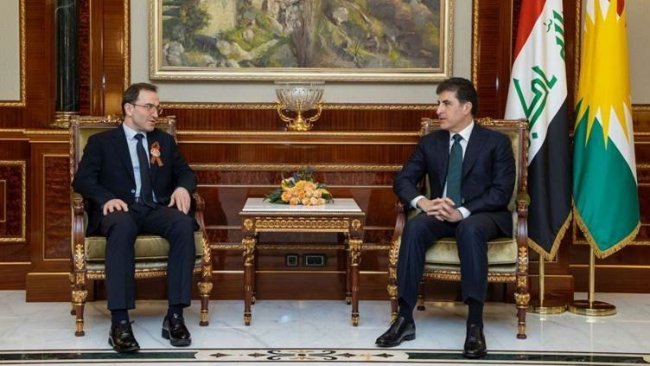 Başkan Neçirvan Barzani, Rusya'nın Bağdat Büyükelçisi'ni kabul etti