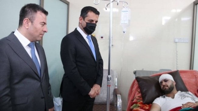 Kürdistan Sağlık Bakanı, Süleymaniye patlamasında yaralanları ziyaret etti
