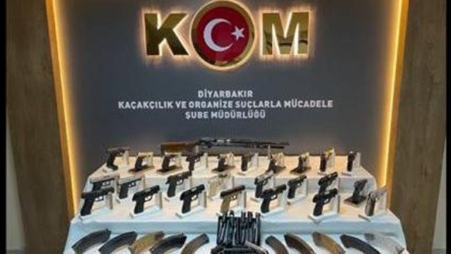 Diyarbakır’da kaçak silah operasyonu