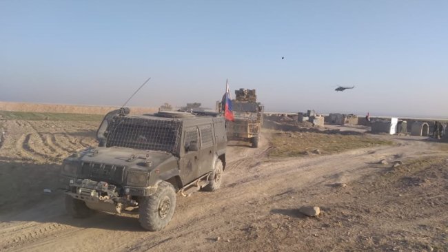 Rus ve Türk askerlerinden Kobane'de ortak devriye