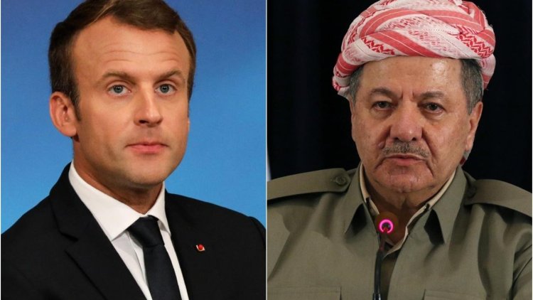 Macron’dan Başkan Barzani’ye telefon!
