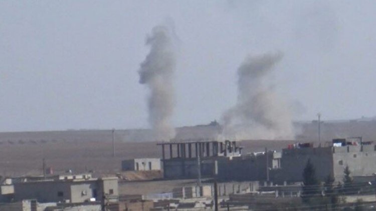 Kobane ve Menbıc'ın Köylerine bombardıman