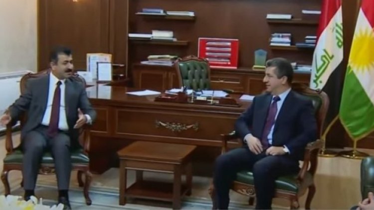 Başbakan Mesrur Barzani İmar ve İskan Bakanı'nı ziyaret etti