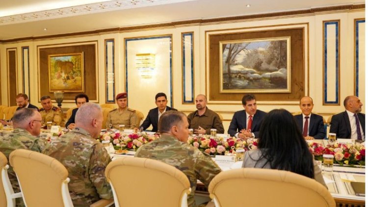 Barzani, Talabani ve Uluslararası Koalisyon heyetinden ortak görüş