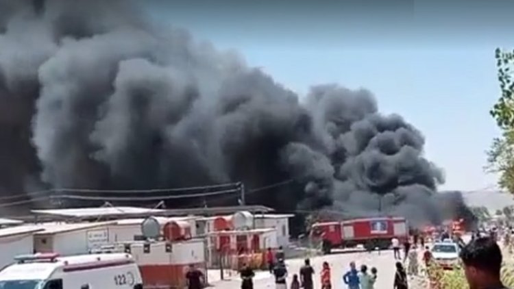 Şengalli Mültecilerin bulunduğu kampta büyük yangın