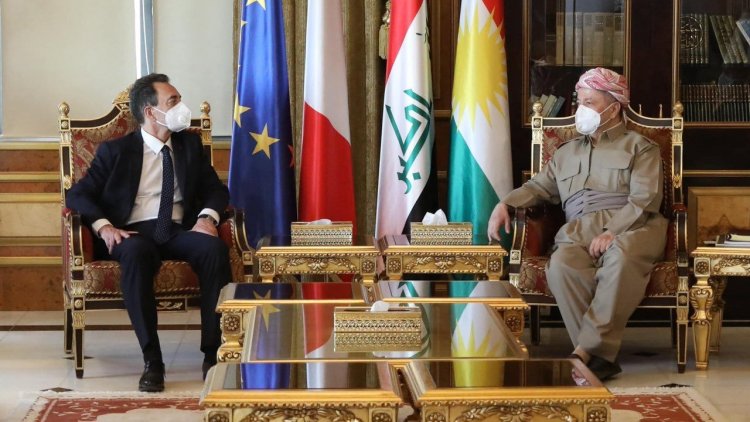 Başkan Barzani Fransa büyükelçisiyle görüştü