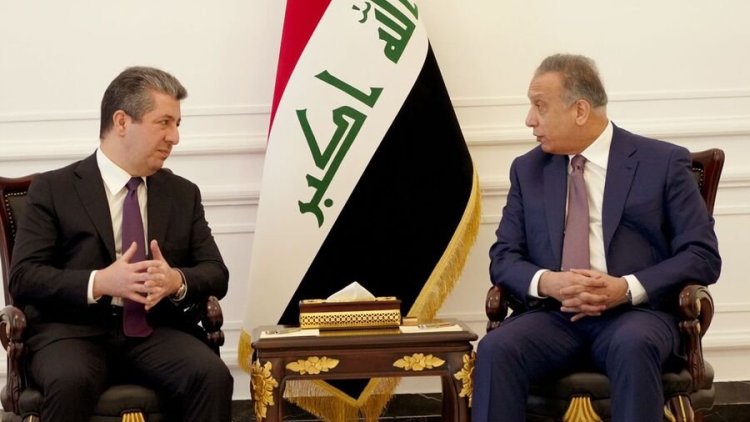 Başbakan Mesrur Barzani ile Mustafa Kazımi bir araya geldi