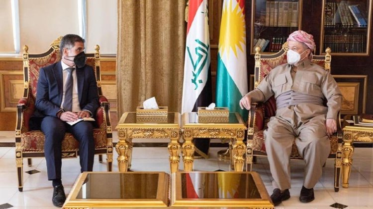 Almanya'nın Erbil Başkonsolosu’ndan Başkan Barzani’ye veda ziyareti