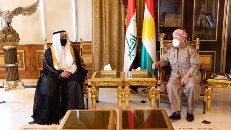 Başkan Barzani görev süresi dolan Kuveyt Başkonsolosu’nu kabul etti
