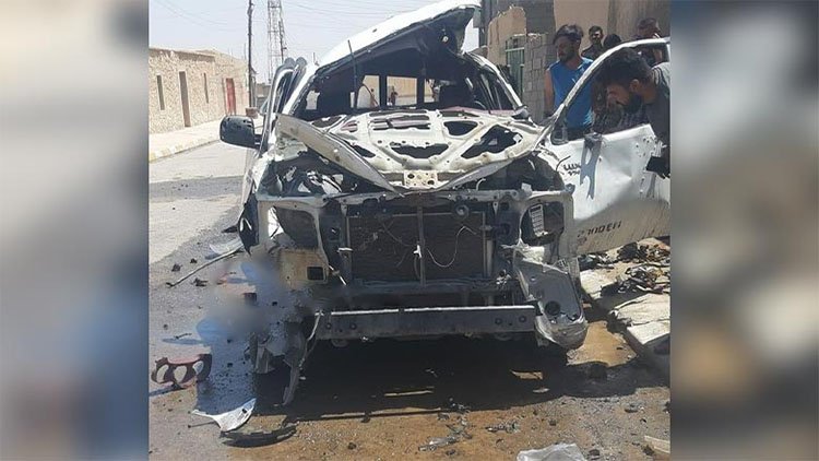 Ezidxan Güçleri’nin aracına yerleştirilen bomba patladı