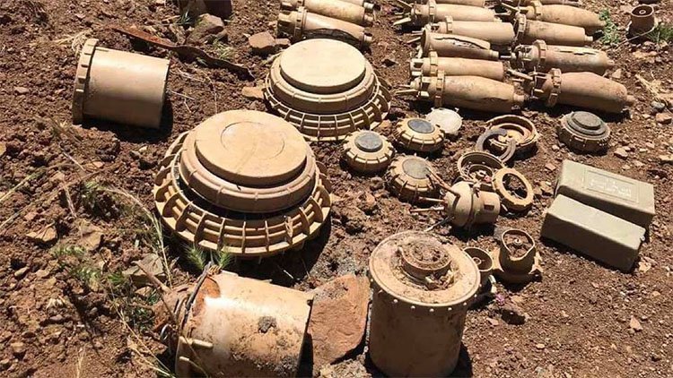 Erbil'de bir köyde 30'dan fazla mayın temizlendi
