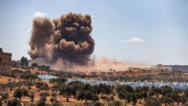 Suriye Ordusu karadan İdlib’i bombalıyor