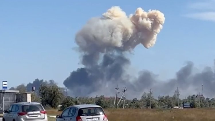 Kırım'daki Rus üssünde üstüste patlamalar